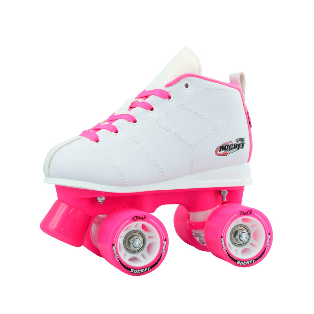 Crazy *Kids* Rocket Skate - PINK & WHITE