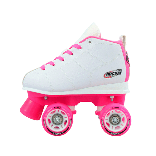 Crazy *Kids* Rocket Skate - PINK & WHITE